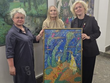 Дружеский визит художницы Раисы Сиплевич
